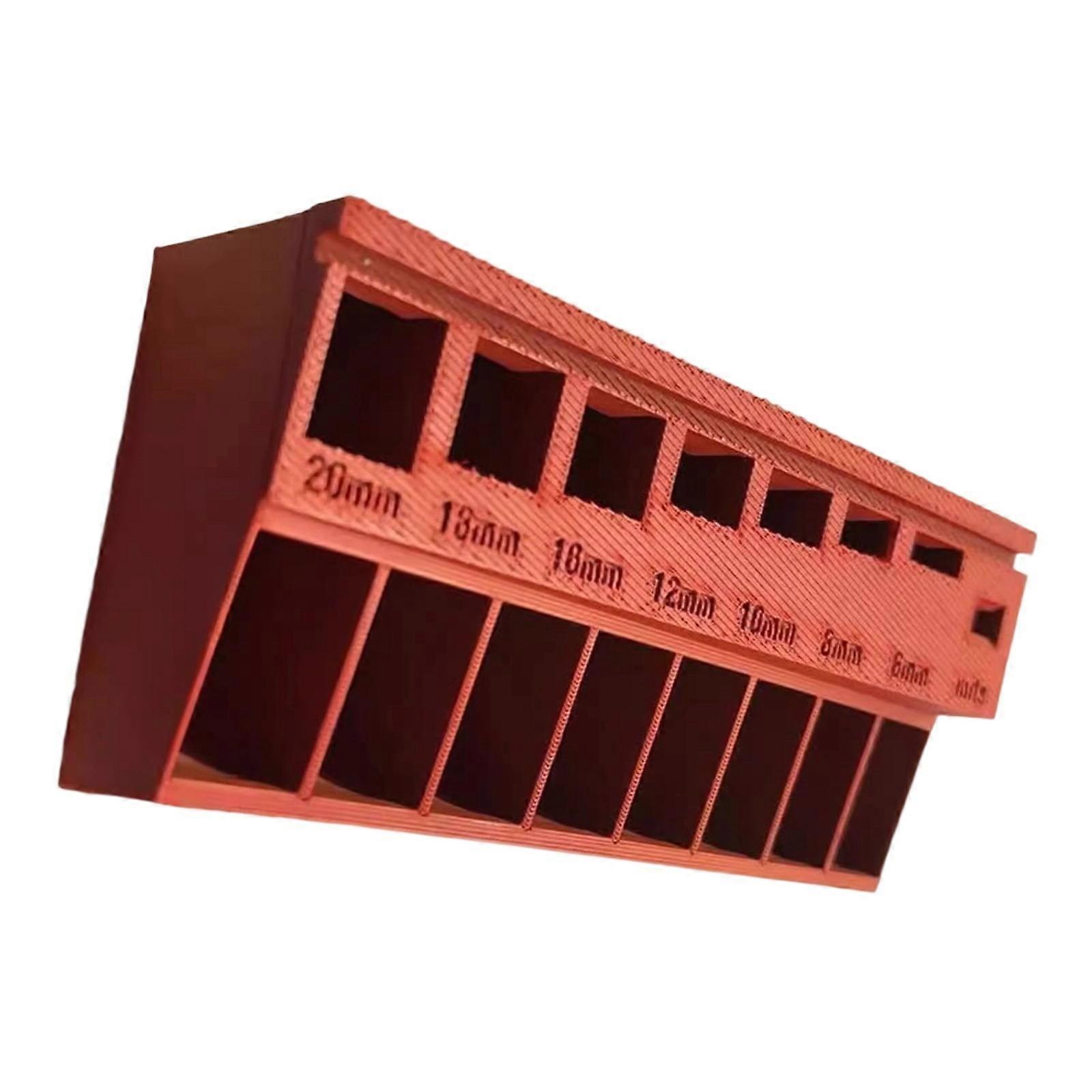 Screw Nut Planner Box Highlighting Reinforced PLA Structure And Customizable Labeling Structure  orange color