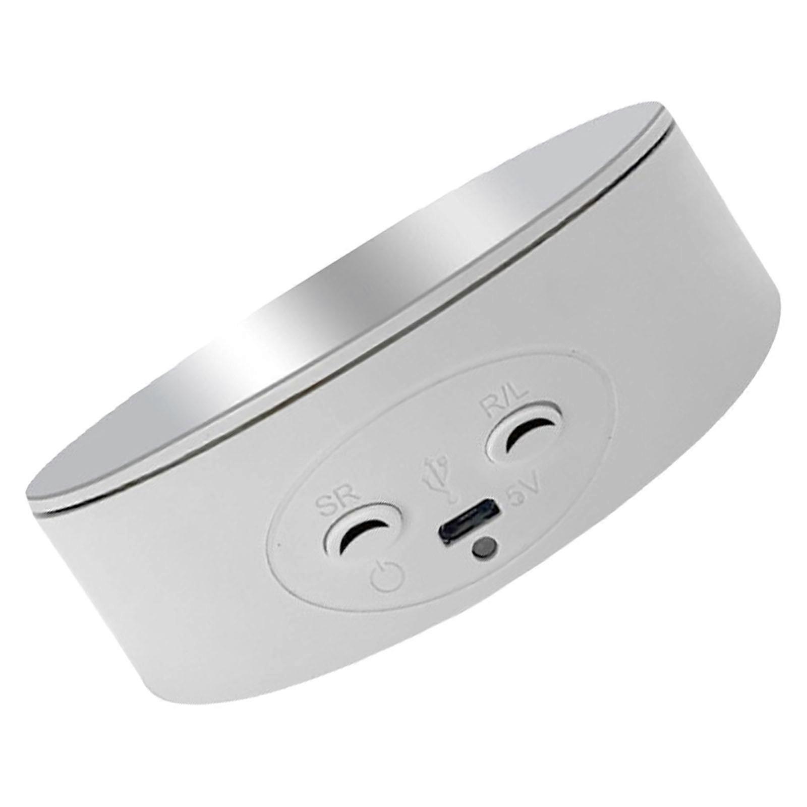 360 Degree Rotating Display Stand for Jewelry Photography Props Automatic Turntable for Mute Rotating  White