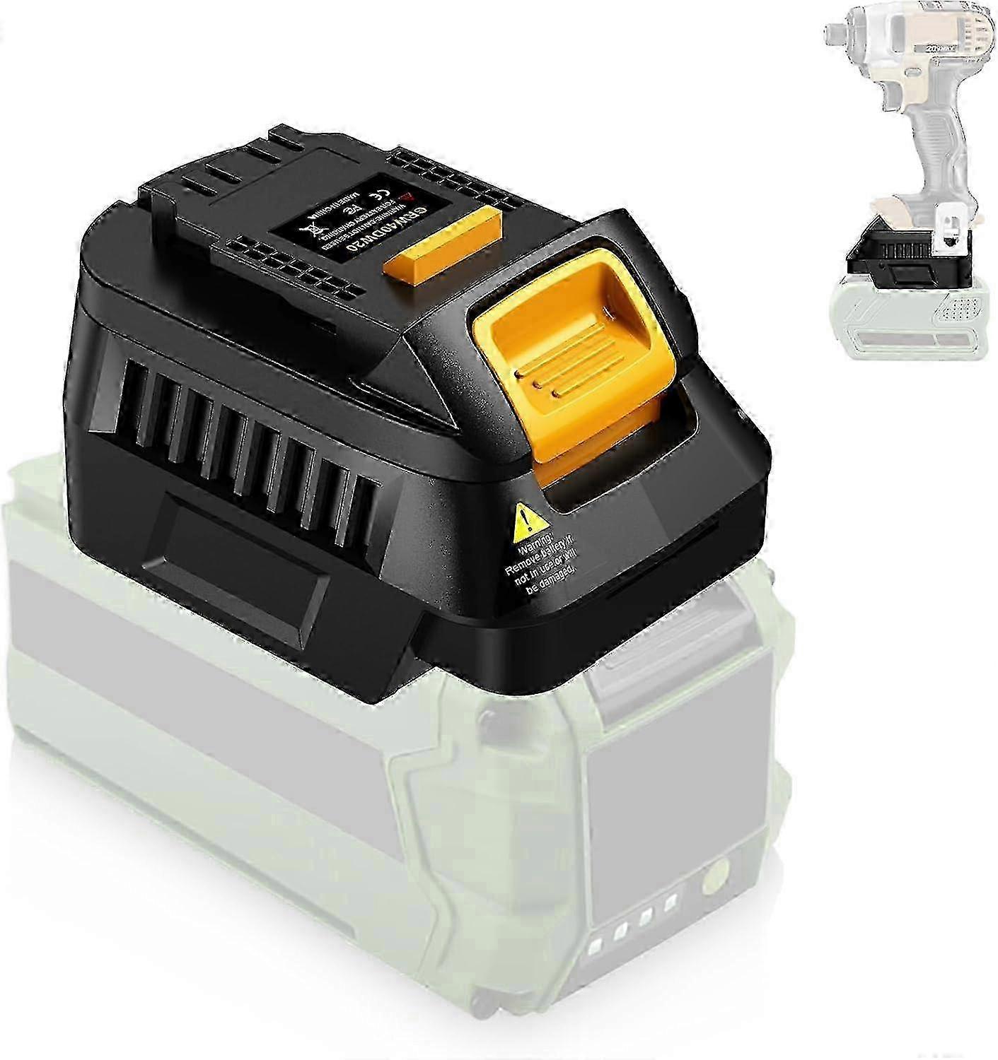 for Greenworks 40V to for Dewalt Battery Adapter,for Greenworks 40V Battery Convert to Work for Dewalt 20V Cordless Power Tool