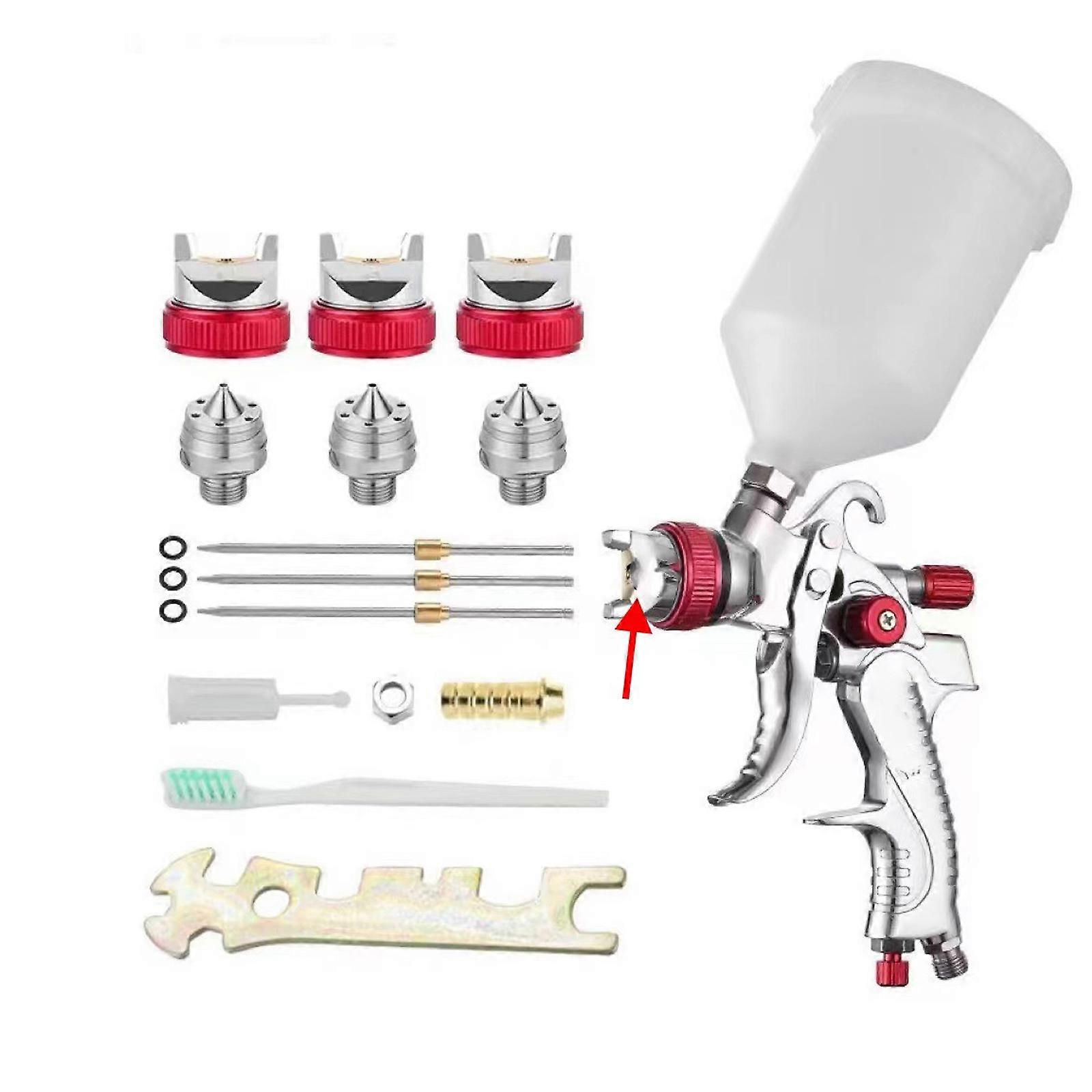 Multiple Purpose Metal Sprinkle Firearm Tool Combination For Smooth Coating Applications Including Wall Completing  Red