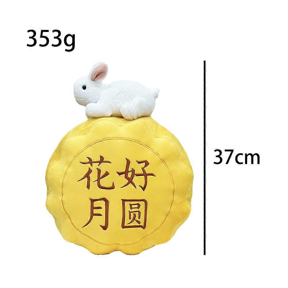 "Blooming Flowers and Full Moon" Jade Rabbit Mooncake Plush Toy