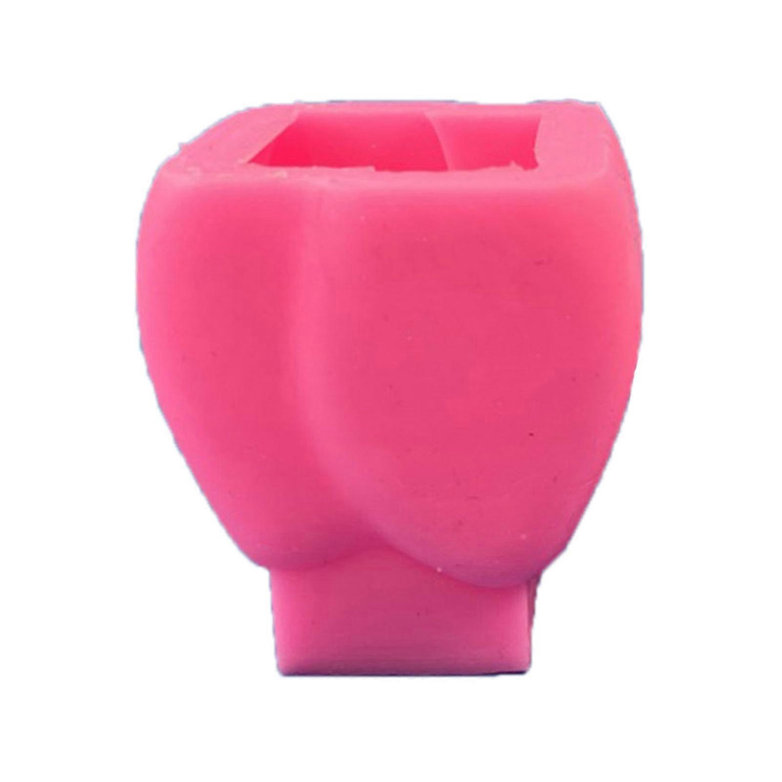 סיליקון מלאכת יד תבניות יציקות לשימוש חוזר אפוקסי תבניות נרות תלת מימד ביצוע סיליקון עדין DIY 3D מלאכת יד תבניות חמודות צבעוניות