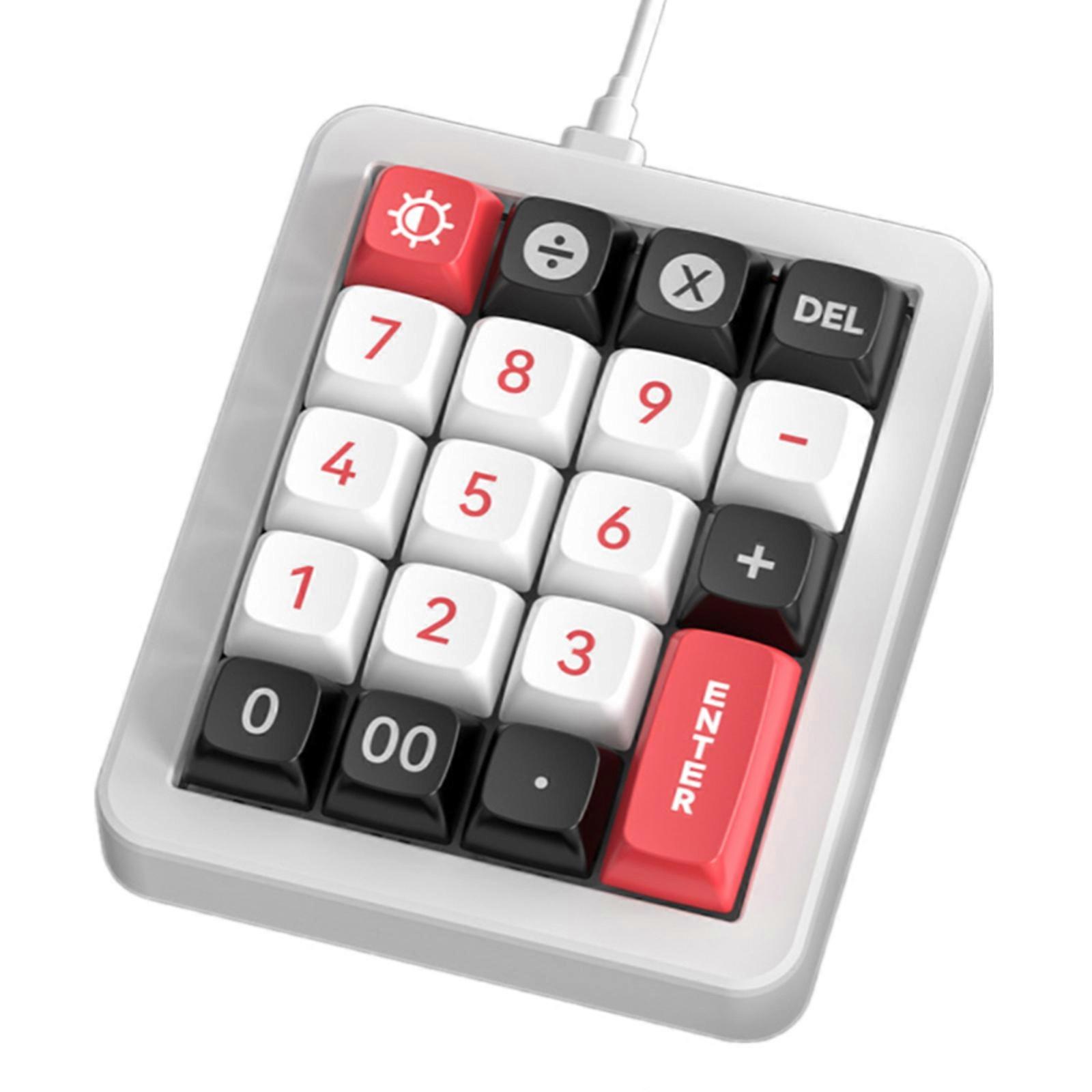 K812 RGB GASKET Game Keyboard with Lighting Numpad Hot Swappable Mechanical Keypad for Gamers, eSports Player TypeC  White