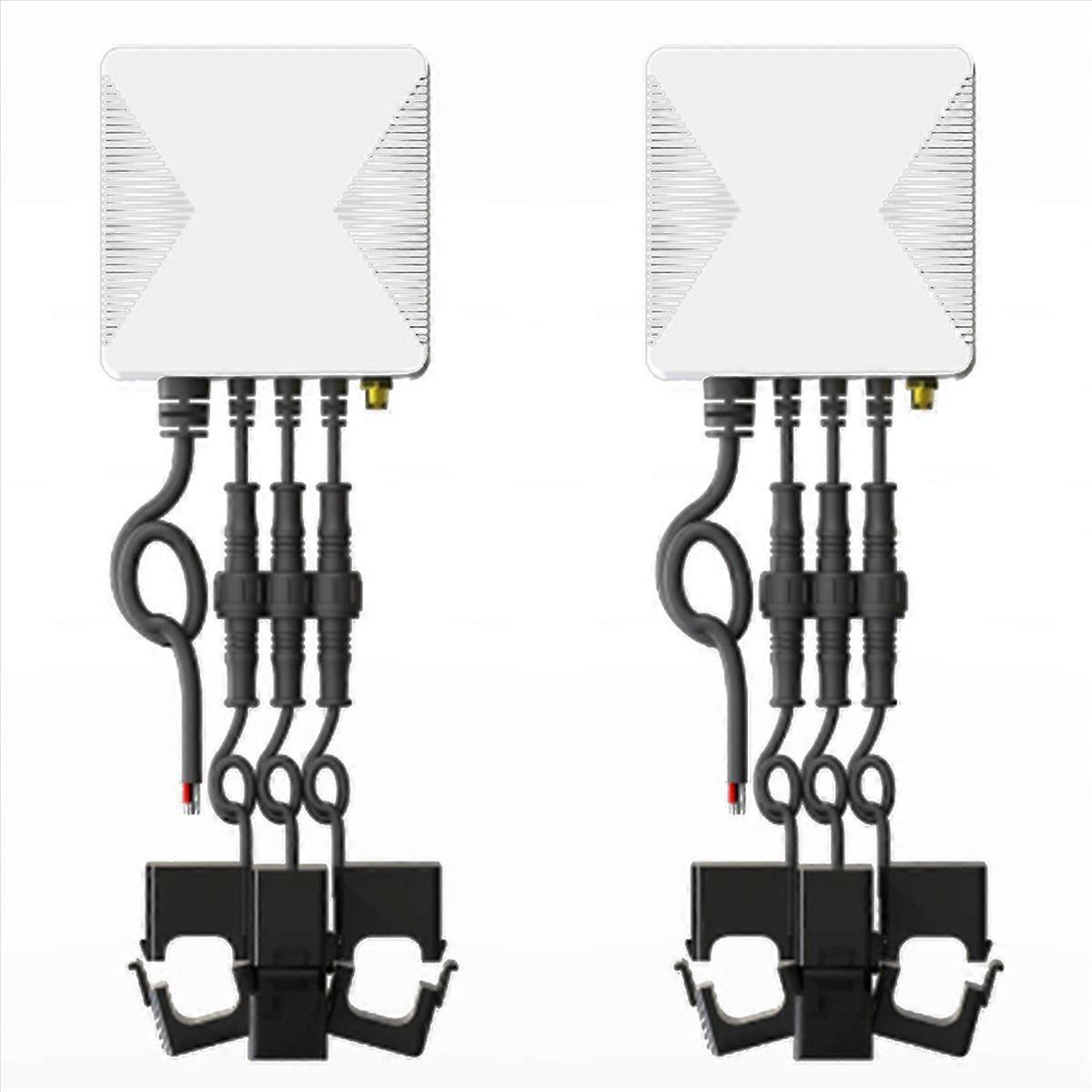 2X Tuya Smart Life 3 Phase WiFi Energy KWH Meter 80A 120A Power Clamp Current Transformer App Monito