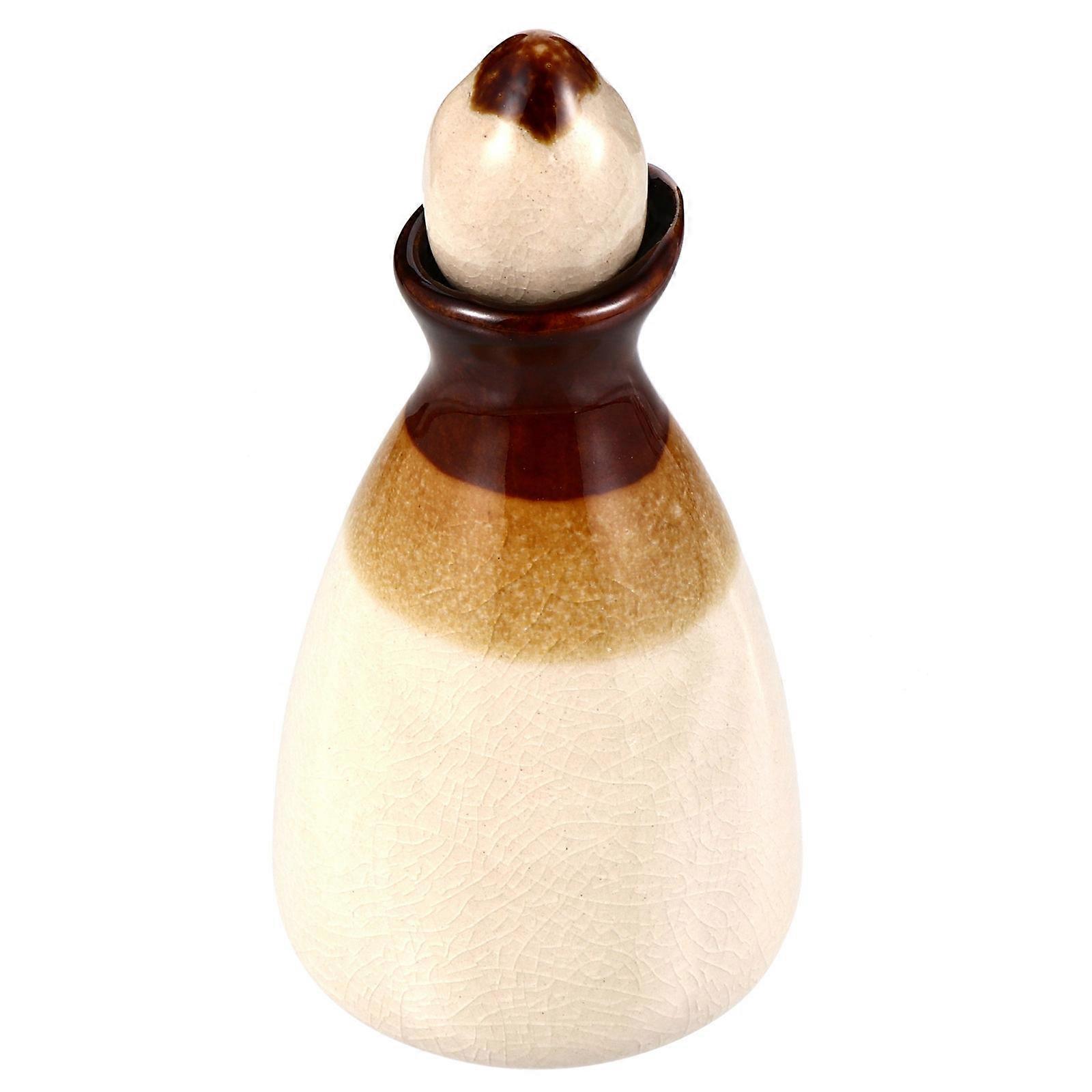 Ceramic Essential Oil Bottle Chic Shape For Women Perfume Storage 1Pack