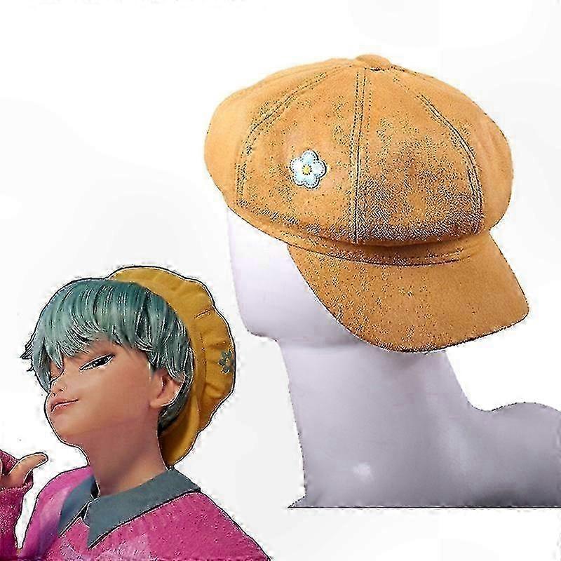 Casquette jaune style K-Pop pour garçons, ados et adultes - Chapeau cosplay pour fans d'idoles