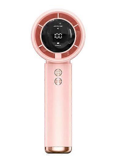 Portable USB Rechargeable Mini Fan with Adjustable Speeds, 15°C Instant Cooling, Lightweight ABS Design for Travel, Camping (Pink)