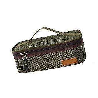Wear-Resistant Kitchen Cookware Handbag Travel Cutlery Tableware Bag Cooker Storage Camping Cooking Utensils Organizers  Khaki