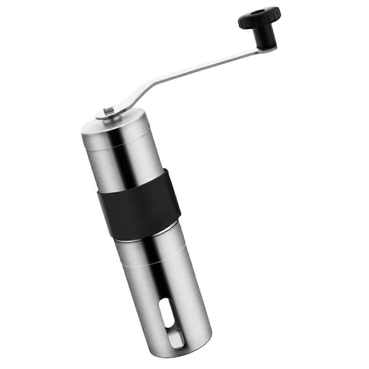 Manual Coffee Grinder with Adjustable Ceramic Burr, Portable Hand Crank for Travel and Camping