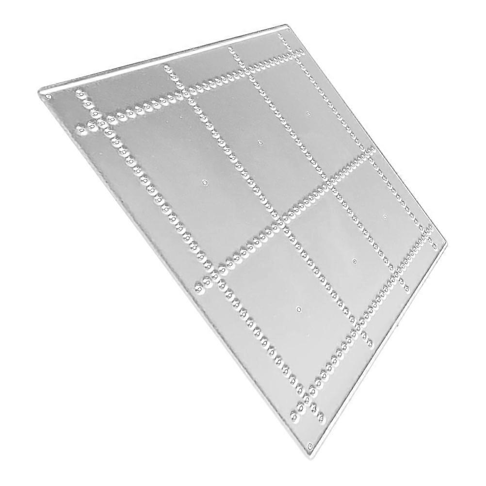 Embossing Plates Carbon Steel Embossing Template For Cutting Machine Compatible And Cost-Saving 3.81X3.81X0.08in 1Pack