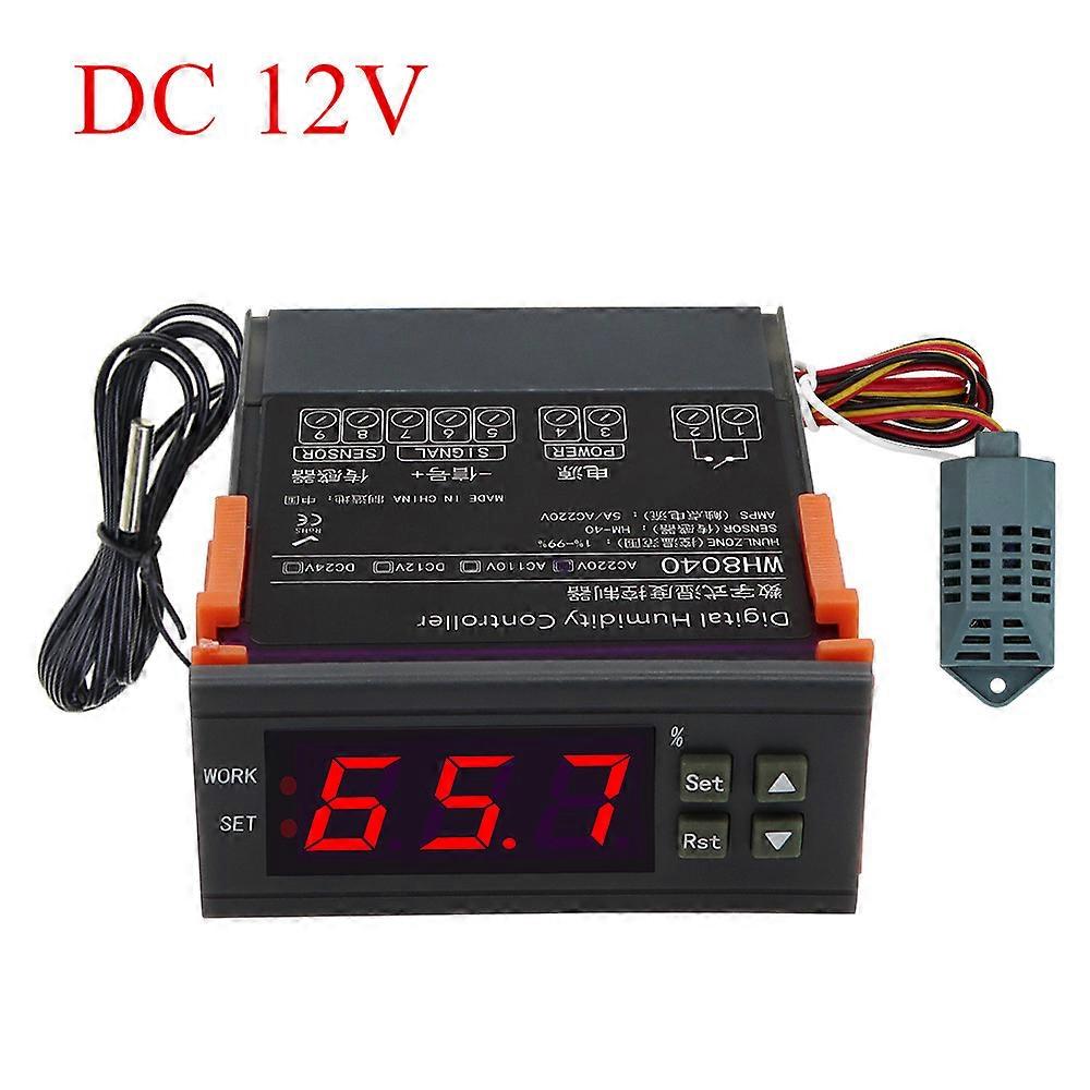 WH8040 Digital Humidity Controller 12V 24V AC 220V Air Humidity Control Controller Home Fridge Cooler Hygrometer Control Switch