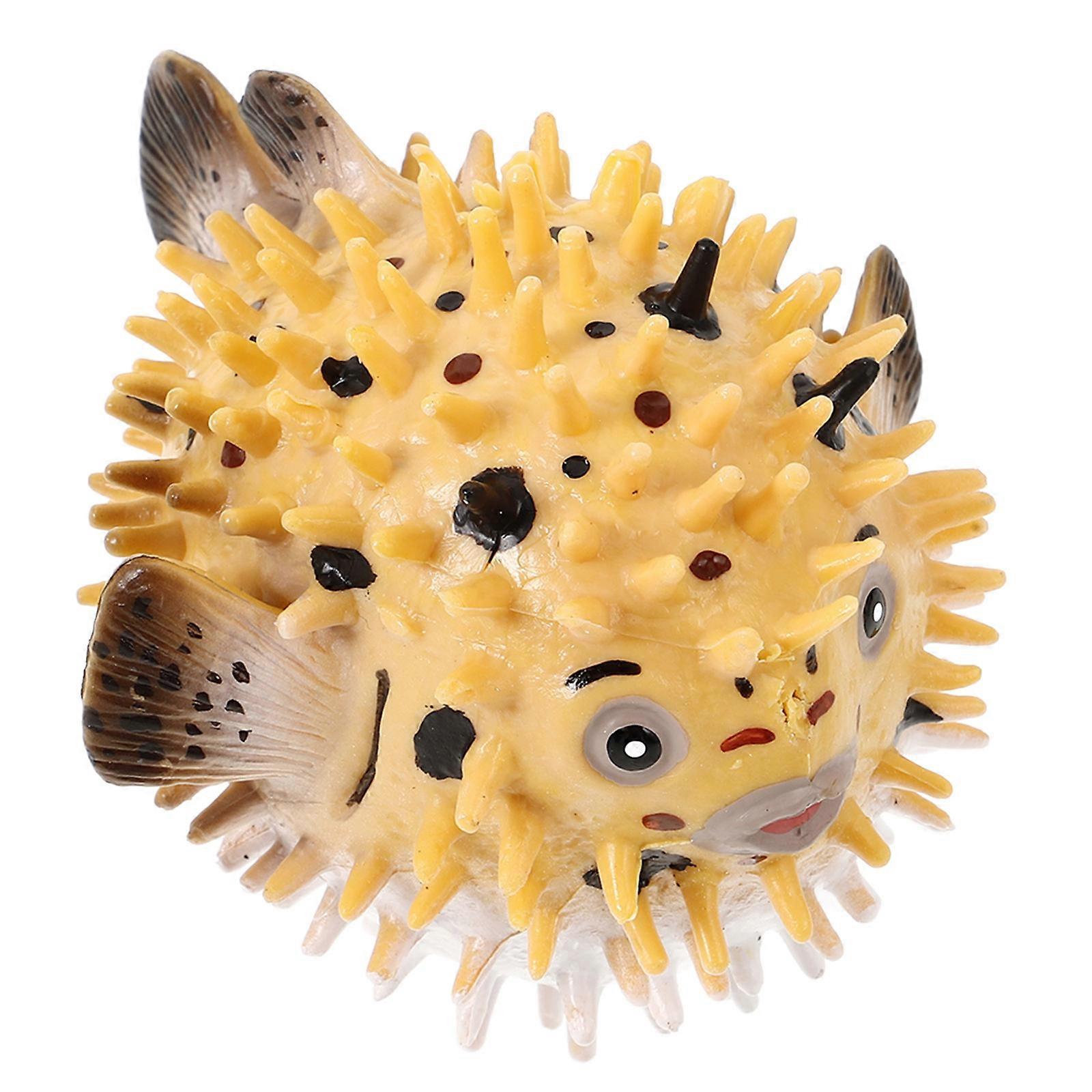 Realistic Pufferfish Toy for Decoration with Durable PVC Material