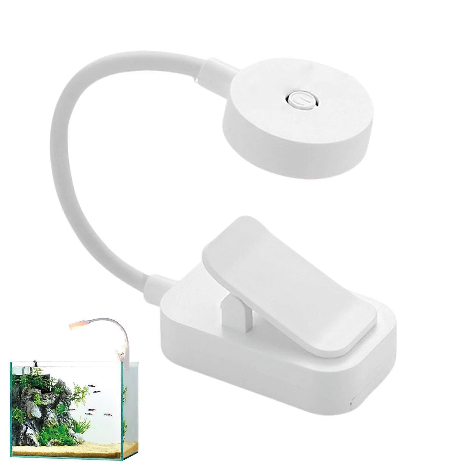 Aquarium Plant Light 3 Lighting Modes 360 Degree Rotation Stepless Lamp Desk Reading Night