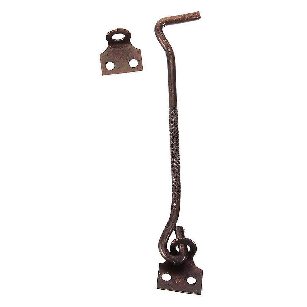 Vintage Style Brown Window Hook Latch for Doors 1Set Iron Lock