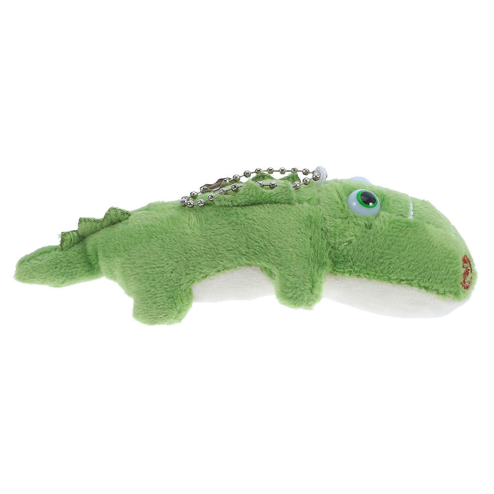 Green Stuffed Crocodile Plush Keychain for Car Fun Plush Accessory