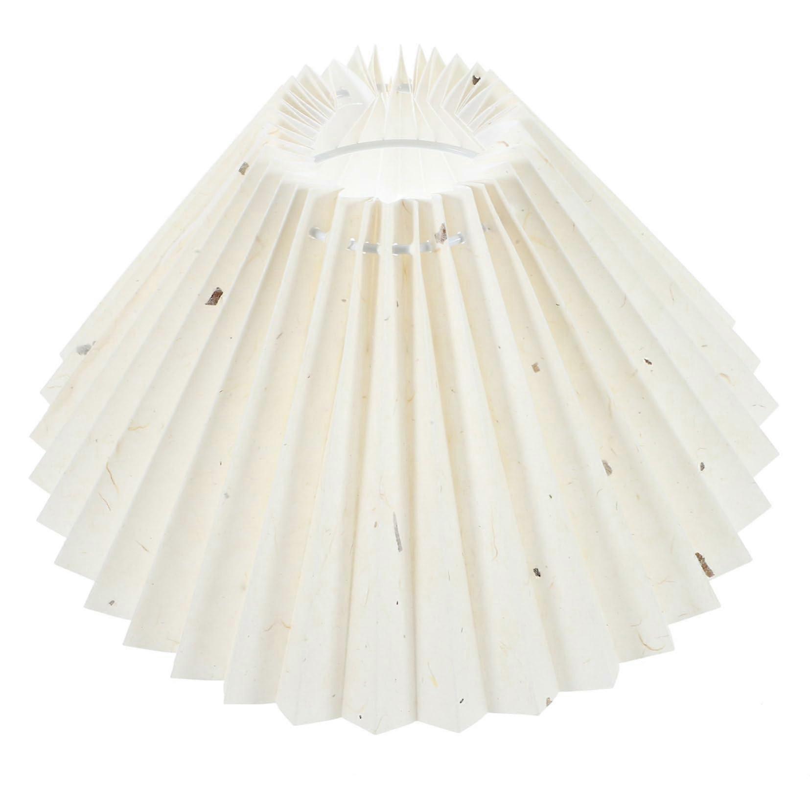 Small Pleated Fabric Table Lamp Shade with Timeless Design for Bedroom, Study, Desk and Floor Lamps