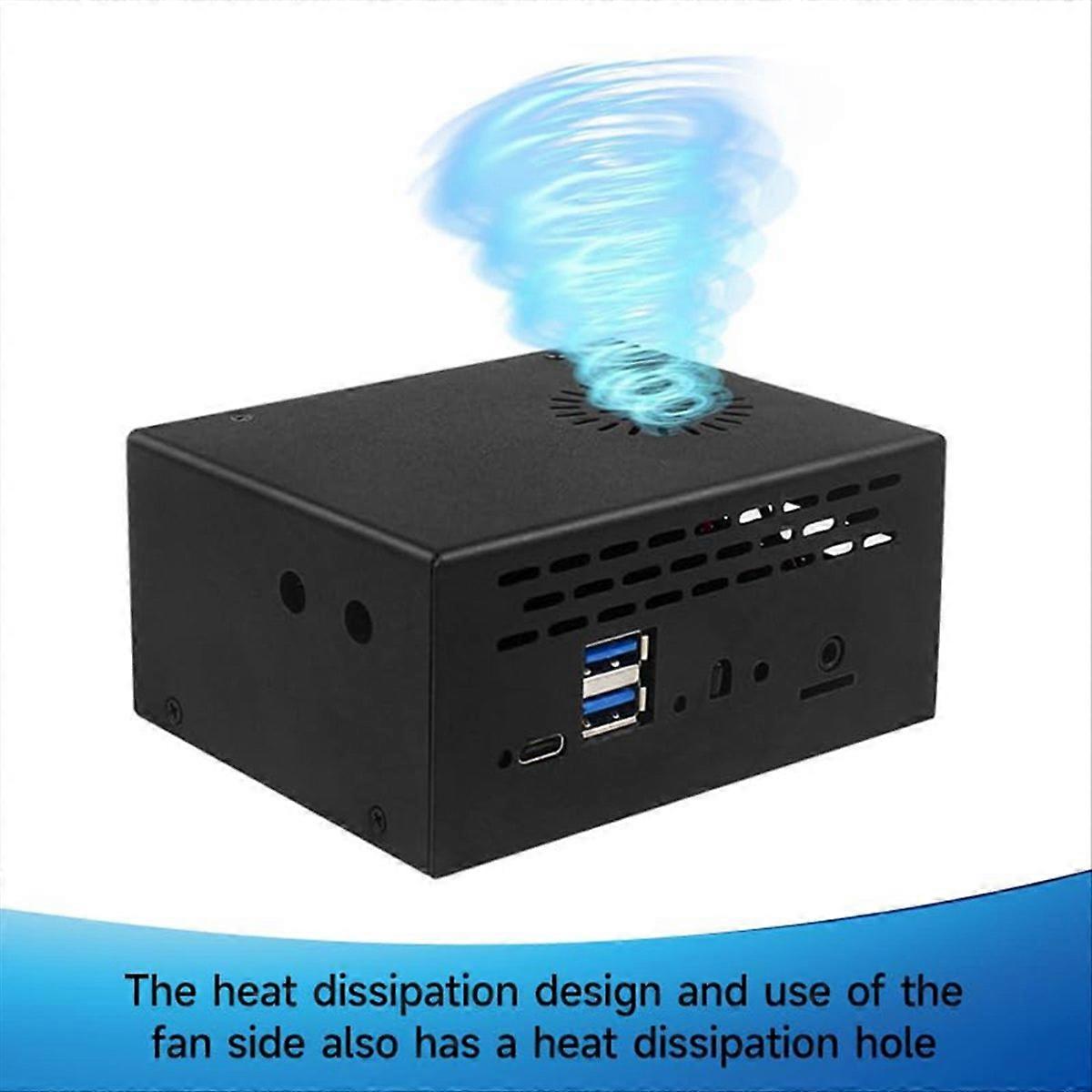 For Orange Pi 5 Plus Metal Case, WiFi 6 Module, Antenna, Heatsink