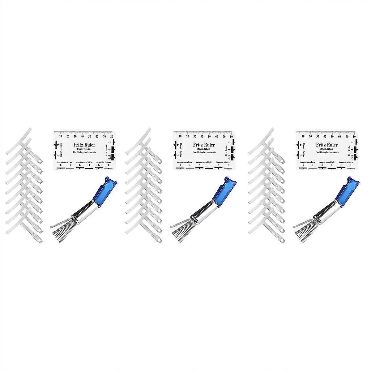 9Pcs Understring Radius Gauge + String Action Ruler Gauge Tool