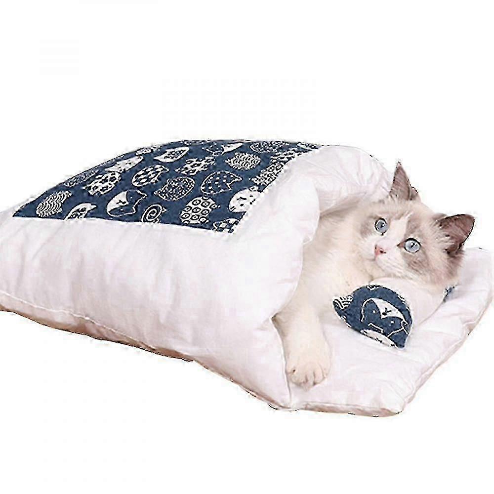 Jul Varm Katt Sovsäck Avtagbar Kattsäng Vinter Varm Katthus Liten Sällskapsdjur Säng DDI