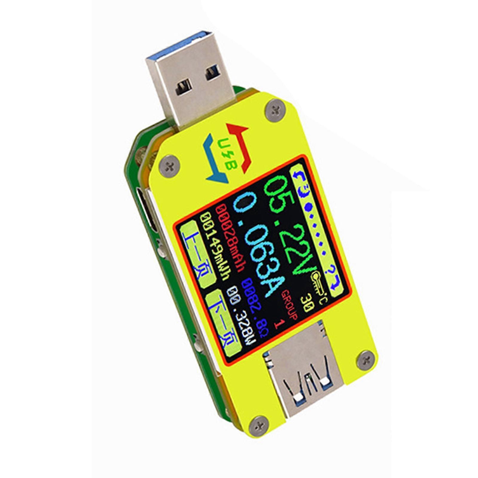 USB Power Meter 4-24V 4A LCD USB Voltage Current Display USB Tester Multimeter USB Current Meter Tester LCD Display Multicolor