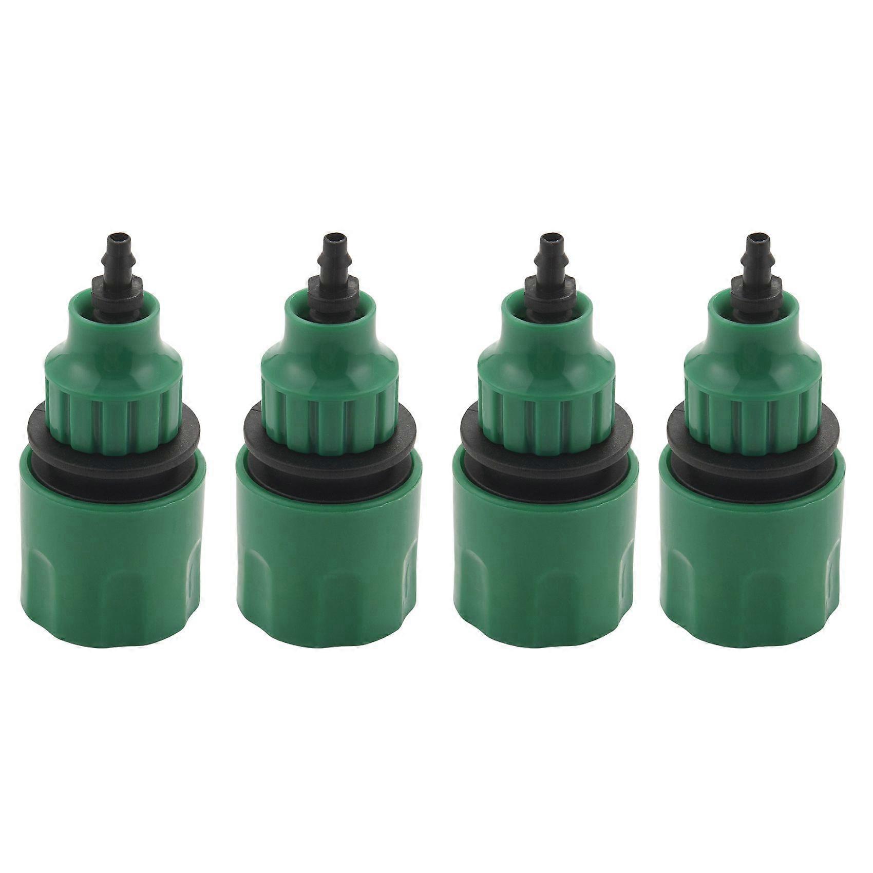 Garden Hose Pipe One Way Adapter Tap Connector Fitting For Irrigation 4-pack