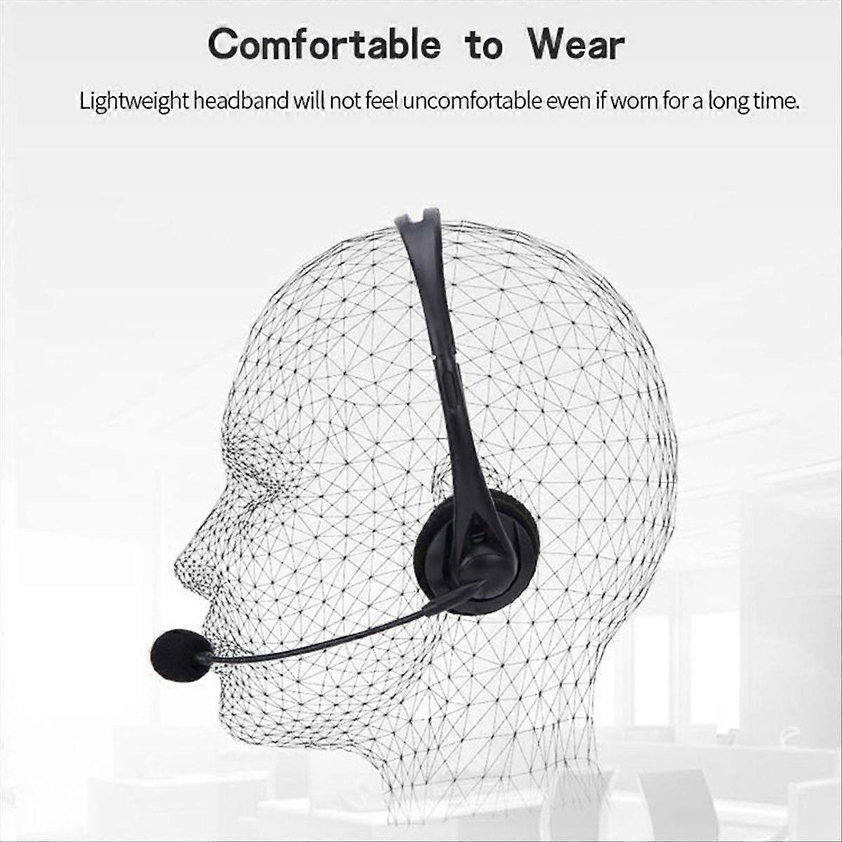 Double Headset Exam Wired Headset Operator Special Computer Hearing,A