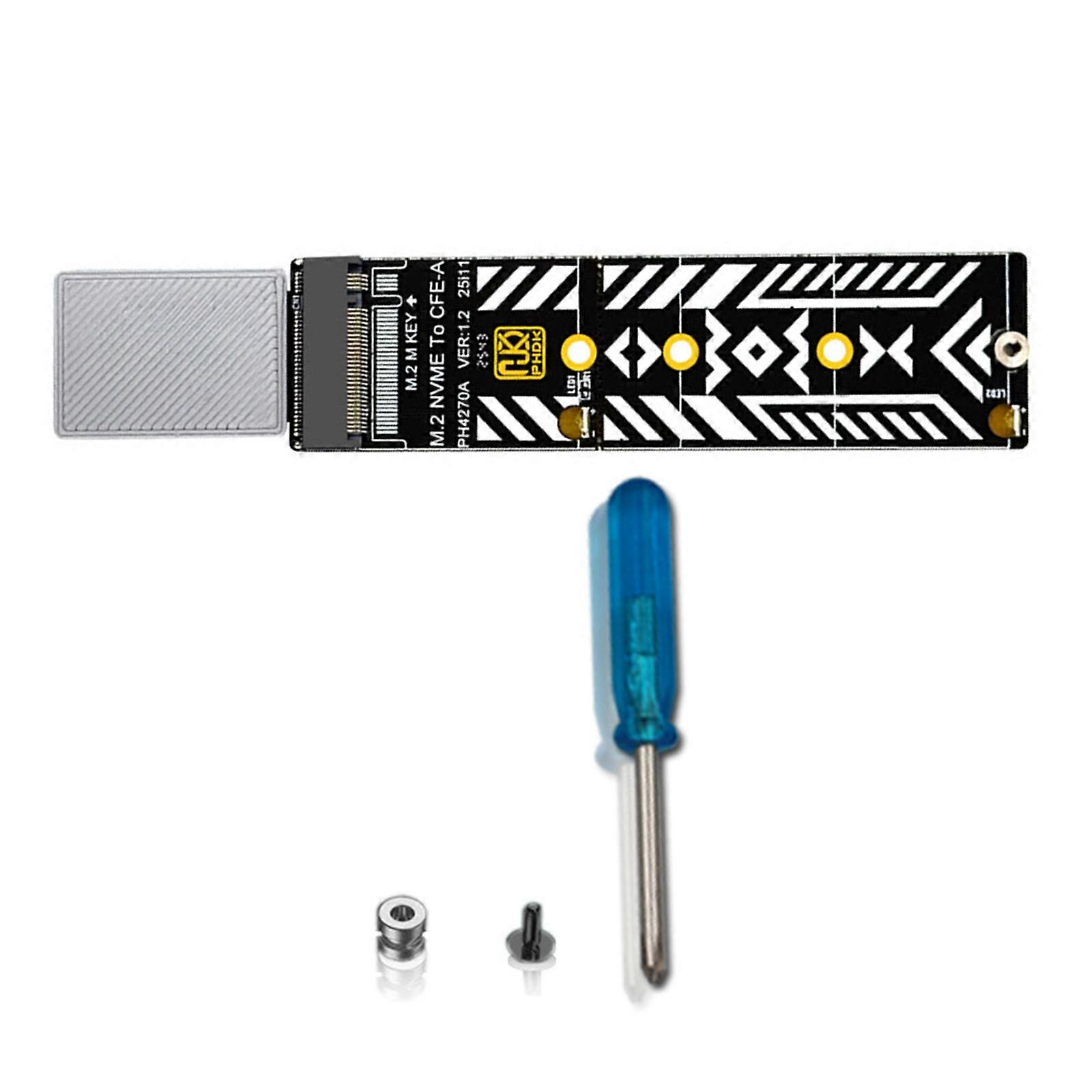 Fast Data Transfer Converter from M.2 NVMe Drive to CFE A Format Compatibles Embeddedly Systems Multicolor