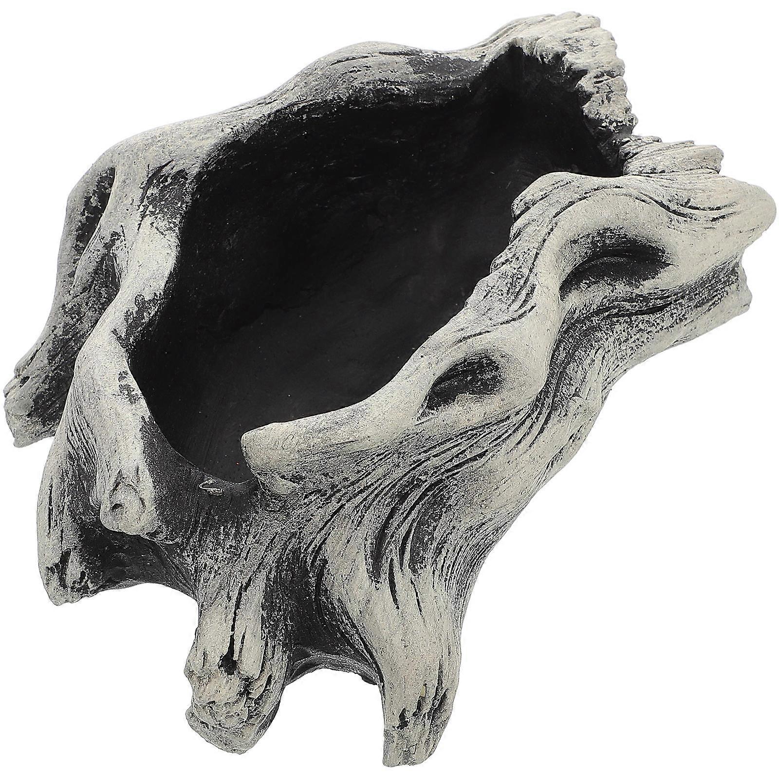 Unique Grey Cement Succulent Planter Pot for Storage Use Artistic