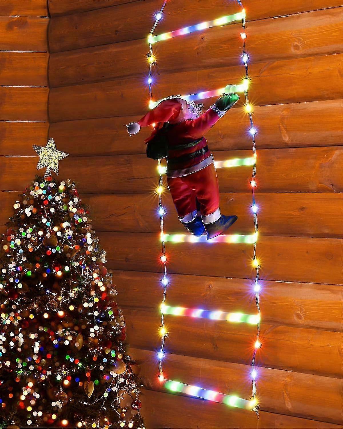 Decorative Ladder Lights for Christmas Window and Garden Display