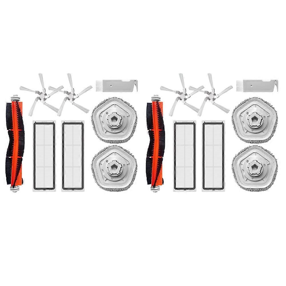 2set Replacement for XiaoMi Dreame Bot W10 W10 Pro Self-Cleaning Vacuum and Mop Main Side Brush Hepa Filter Mop Pads
