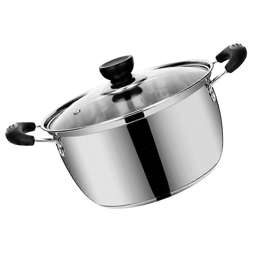 Milk Pot Stainless Steel Cooking Pot for Kitchen Use 2Pcs