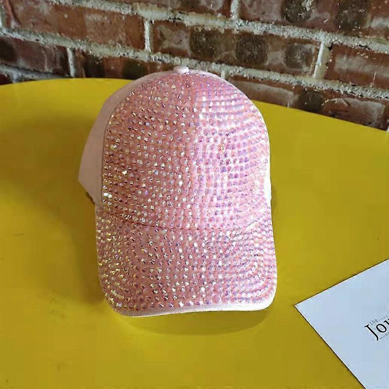 Lady Rhinestone Sequins Baseball Cap Sparkly Glitter Bling Snapback Hat Vacation