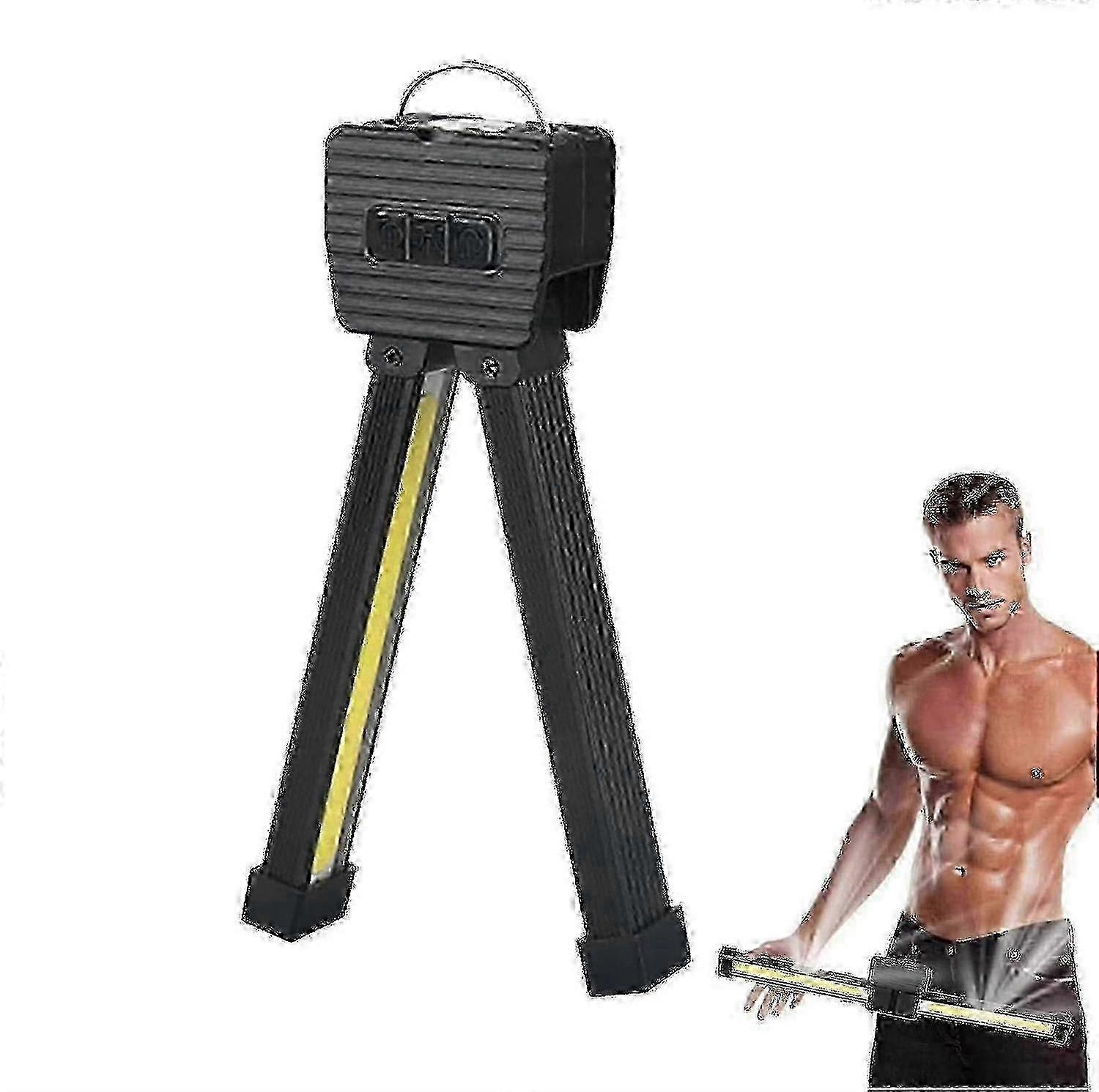 Adjustable Gym LED Lamp with Magnetic Base, Rechargeable Camping Flashlight