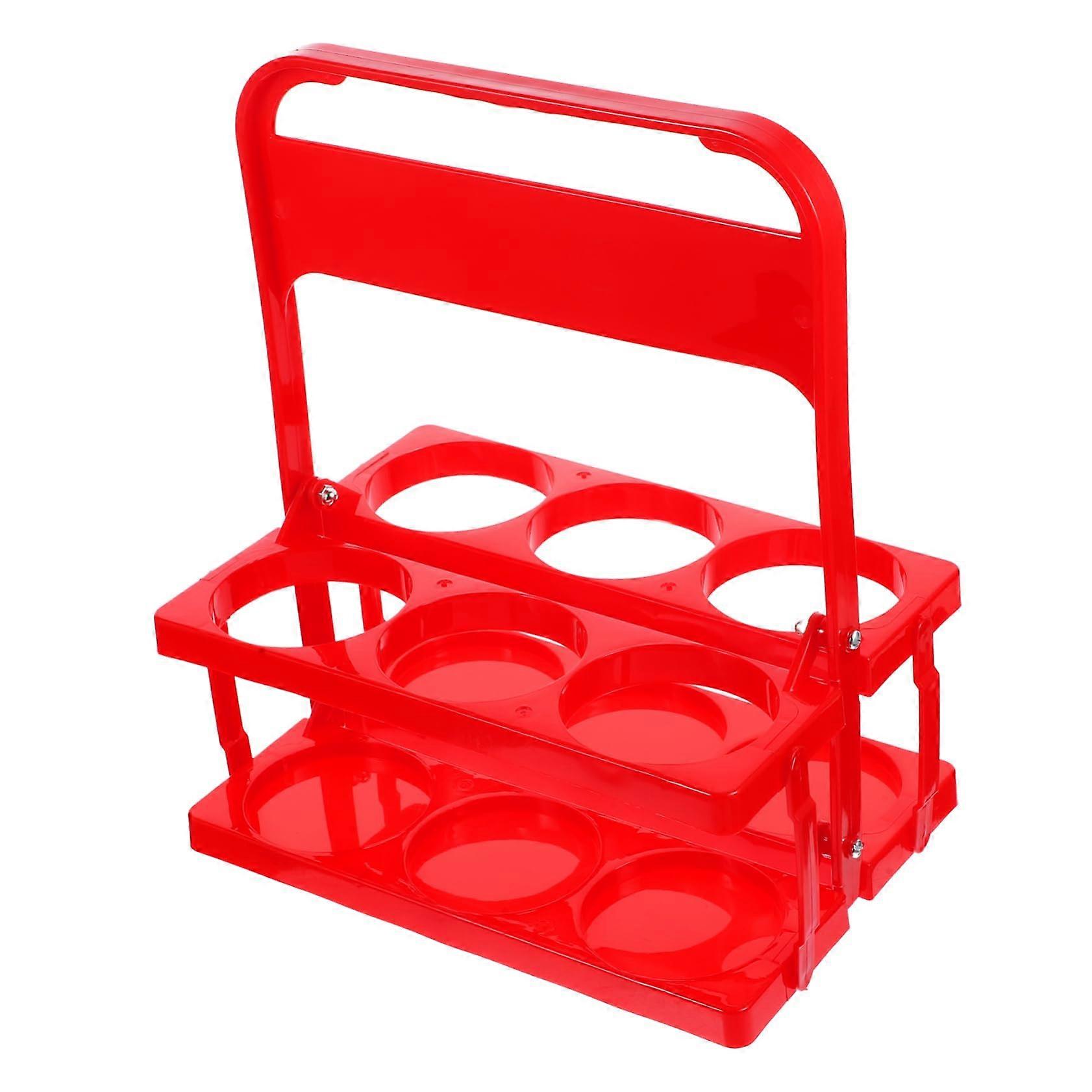 Wine Bottle Carrier and Beer Bottle Holder Foldable Handheld Basket for Secure Bottle Storage