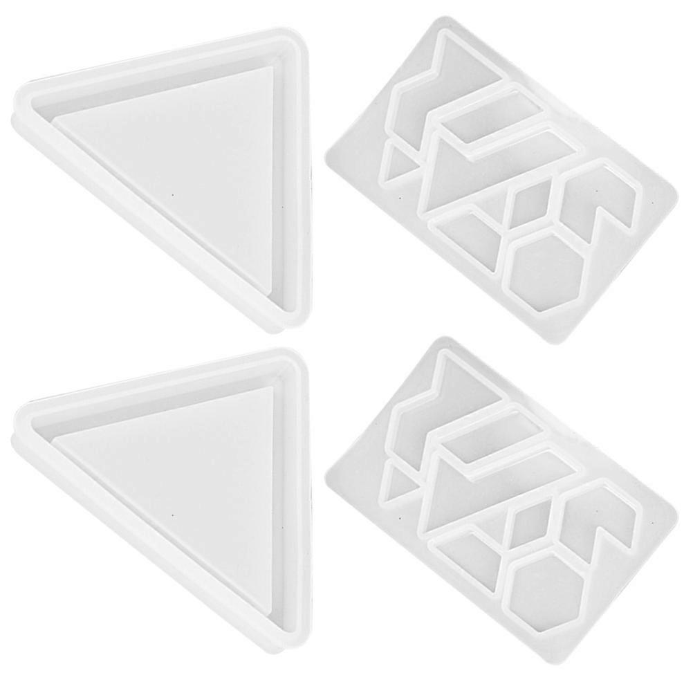 Silicone Puzzle Molds For DIY Activities Rectangular Shape 11.50X10.5Cm Craft Creation 2 Sets