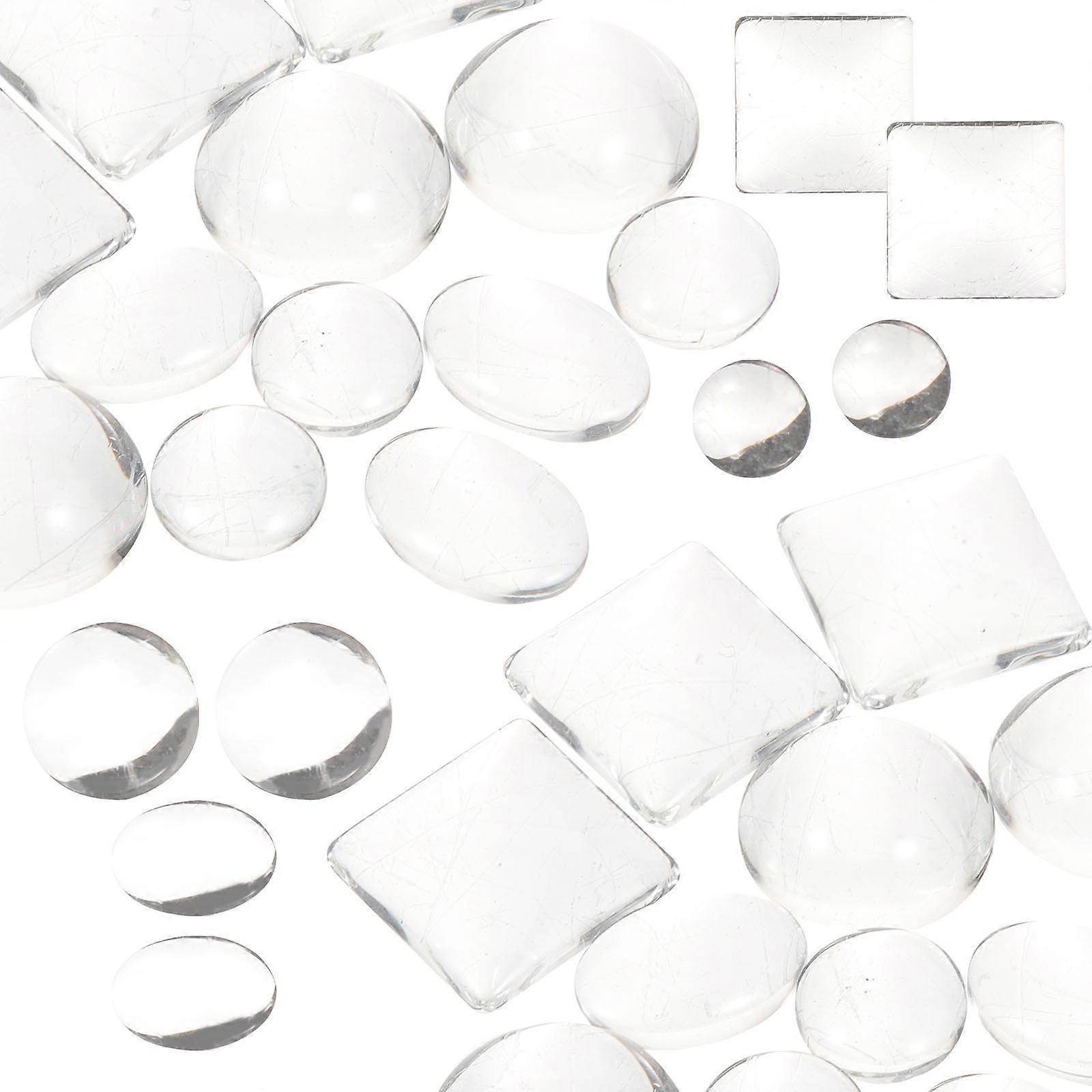 Transparent Flat Back Dome for Decor 200Pcs Multi-Use Glass Cabochon