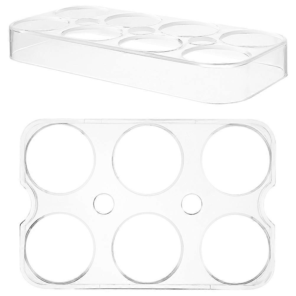 Egg Holder Refrigerator Plastic Storage Rack for Storage Use 2Pcs