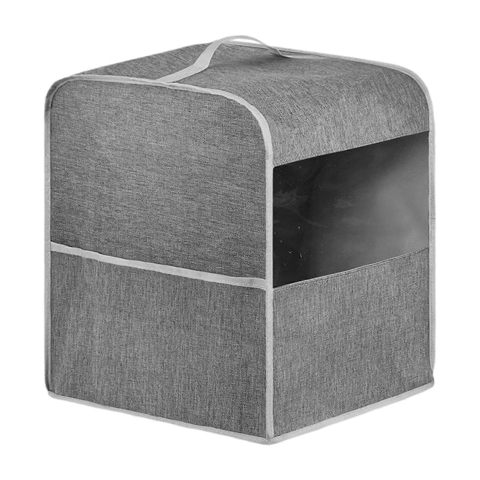 Coffee Maker Cover Dustproof Full Coverage with Handle and Side Pockets for Kitchen Counter