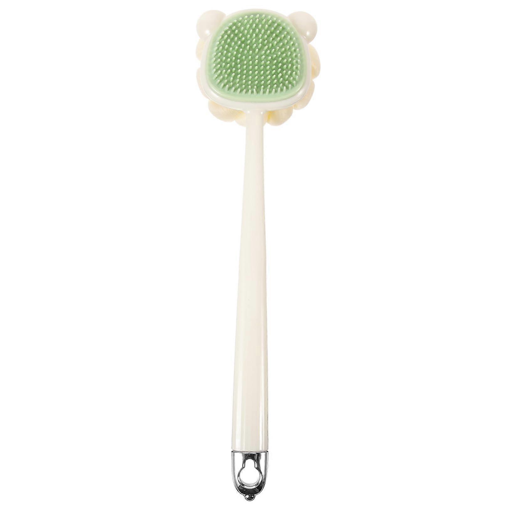Back Scrubber for Shower with Long Handle, Soft Bristle Bath Brush for Gentle Exfoliation