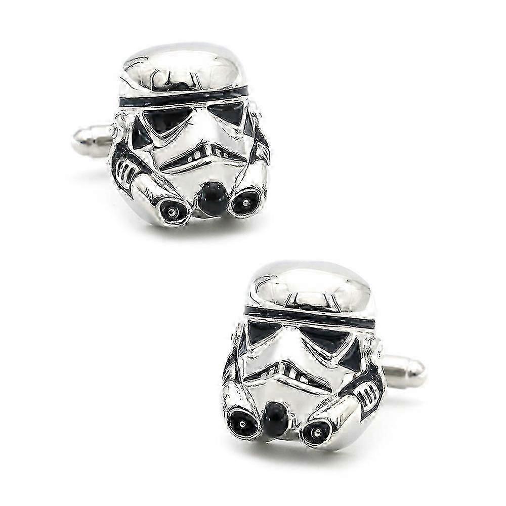 Star Wars Stormtrooper herremansjettknapper i sølvfarget sinklegering