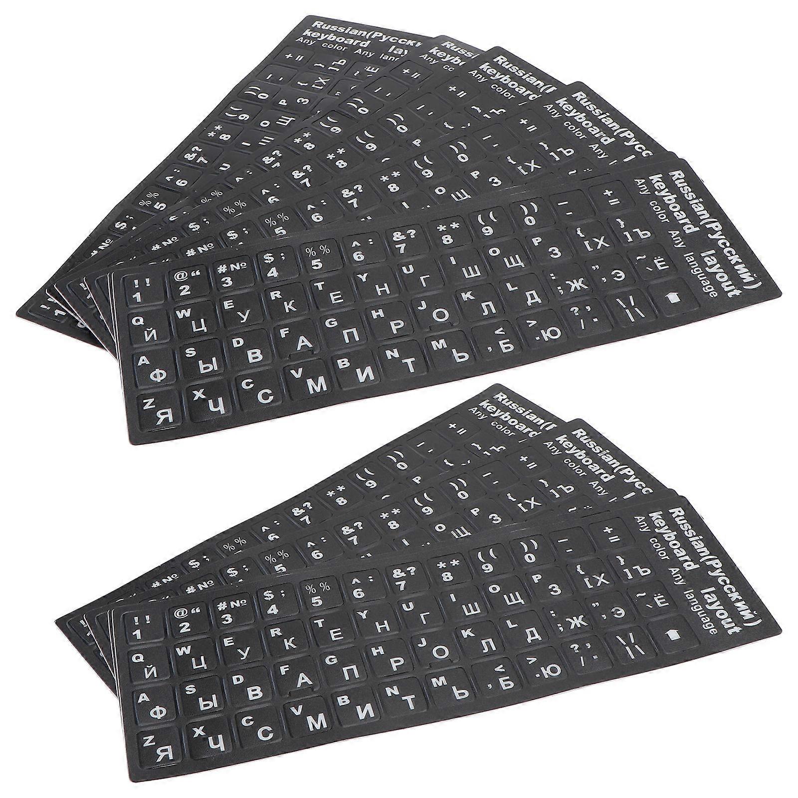 Keyboard Protector Universal Foreign Language Stickers for Protection 20Pcs