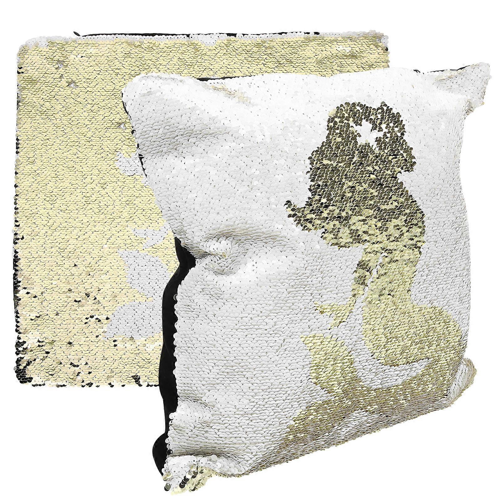 Home Pillow Cover Sequin Design Pillowcase for Sofa Use 8Pcs Pack