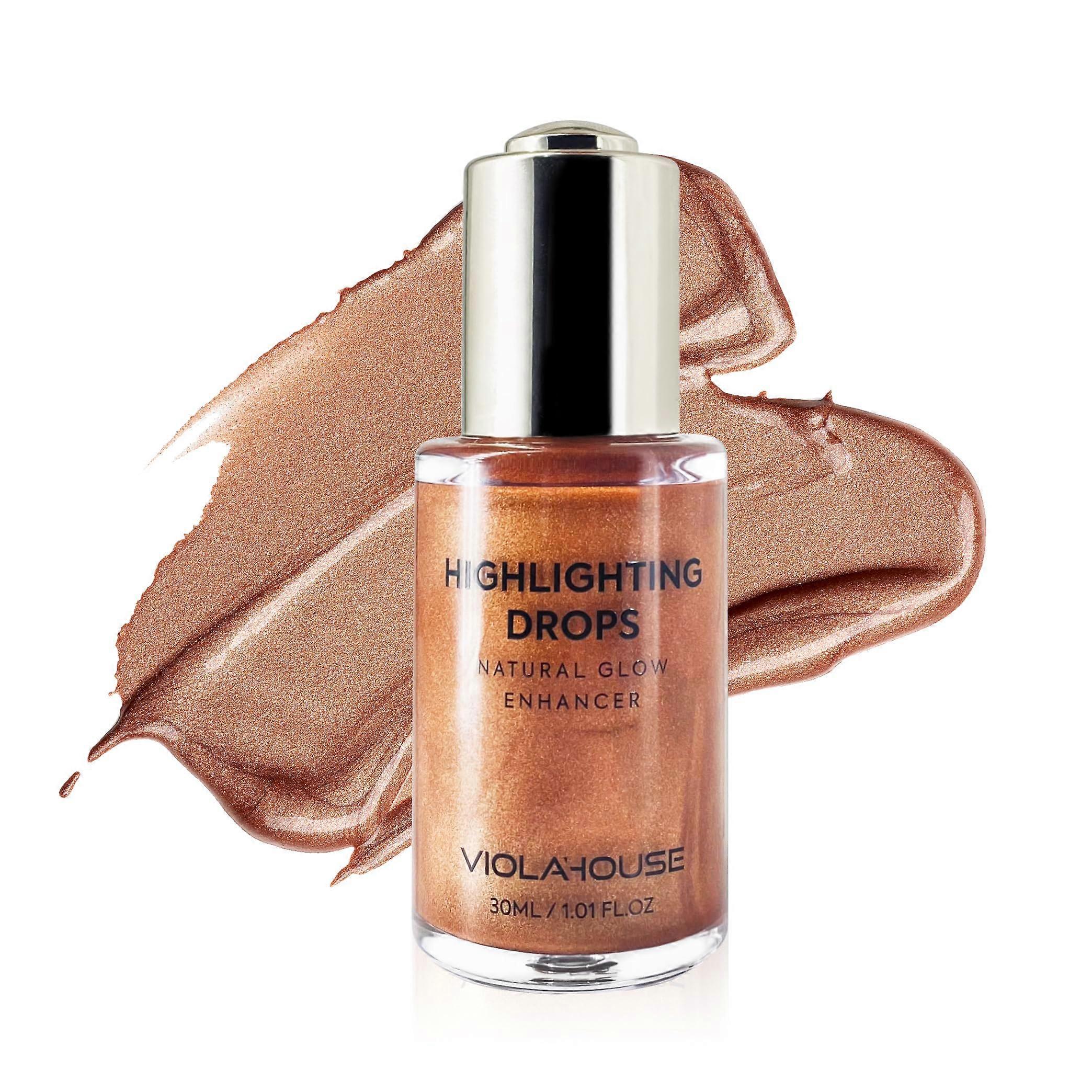 Liquid Highlighter Drops Face and Body Shimmer Glow Illuminator with Vitamin E 30ml Moonlight
