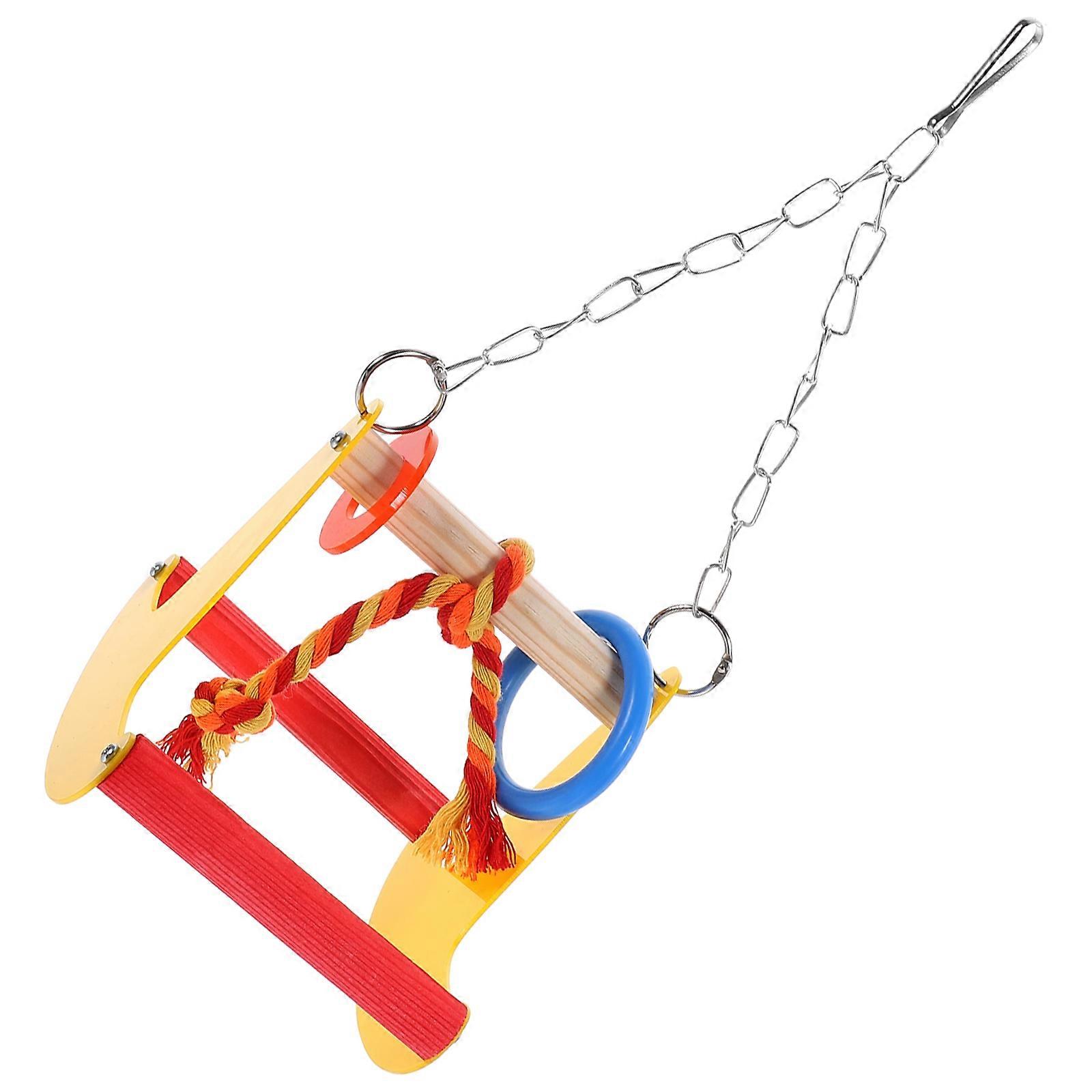 Plastic Bird Swing and Chewing Toy for Pet Birds Ideal for Birdcage Play