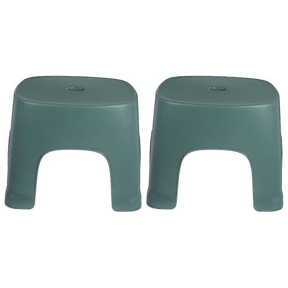 2pcs Foot Stool Plastic Step Stool Bathroom Stepping Foot Stool Toilet Step Stool