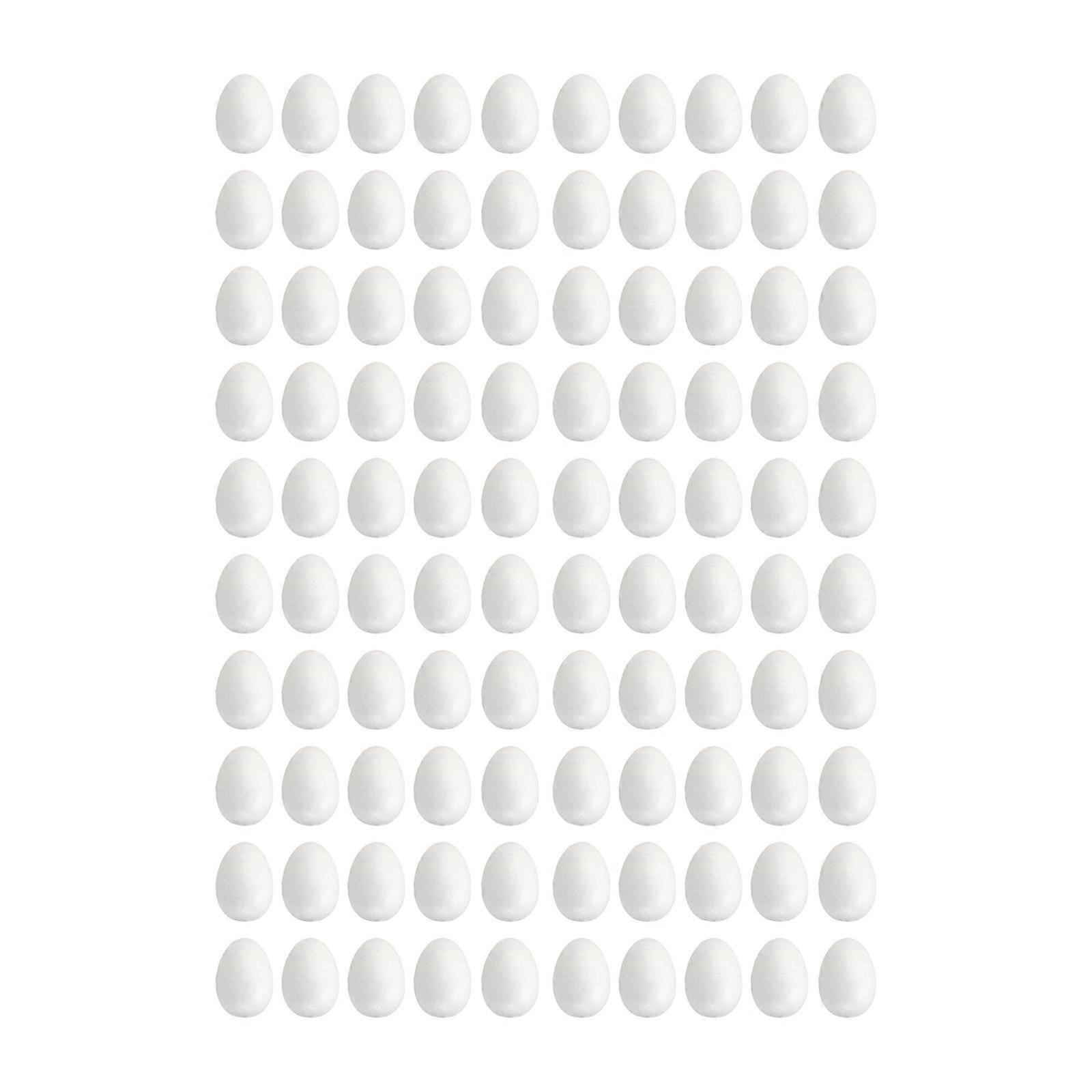 Foam Eggs Easter Eggs White for Crafts Unpainted for Handmade School Projects