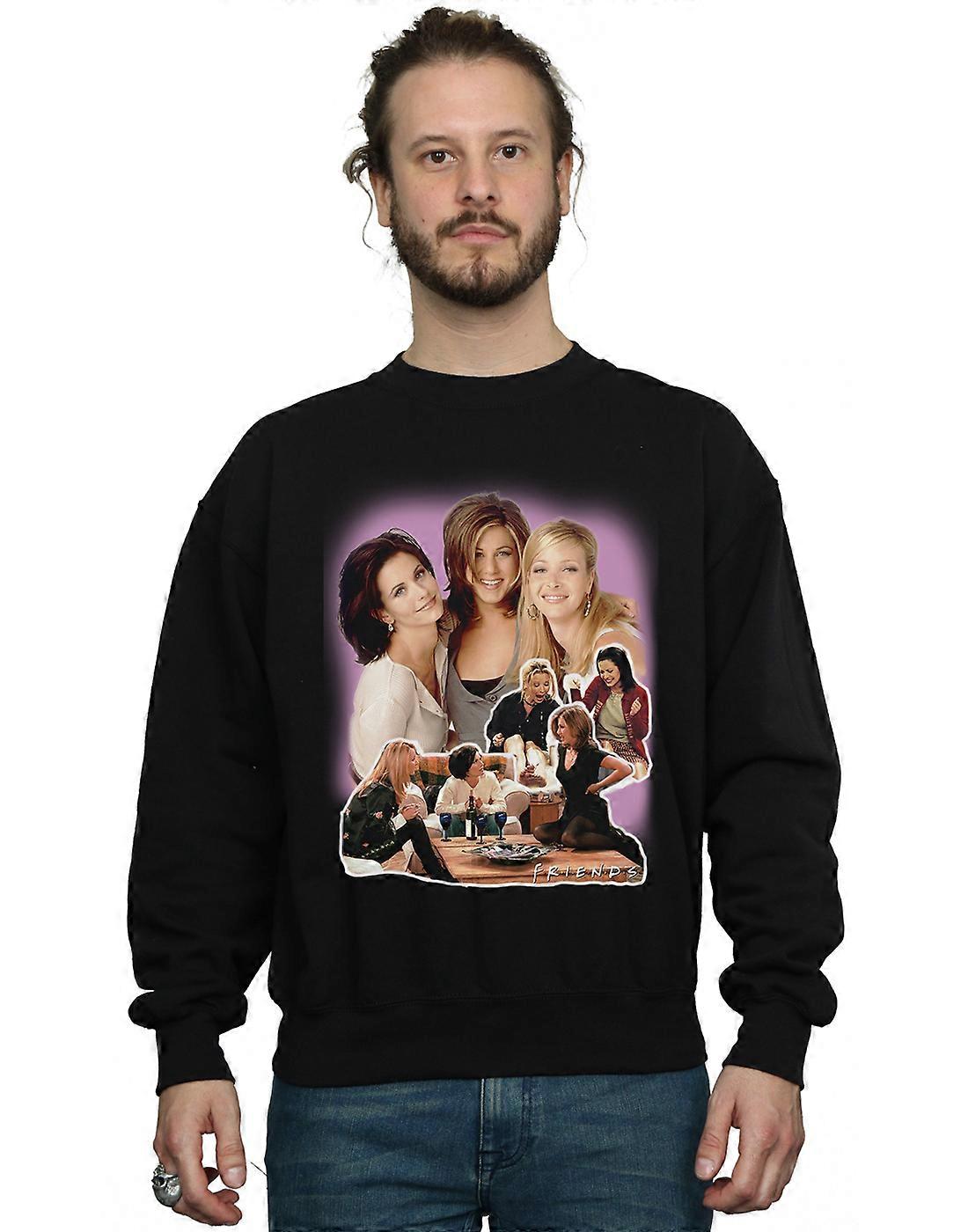 Freunde Männer's Mädchen Collage Sweatshirt