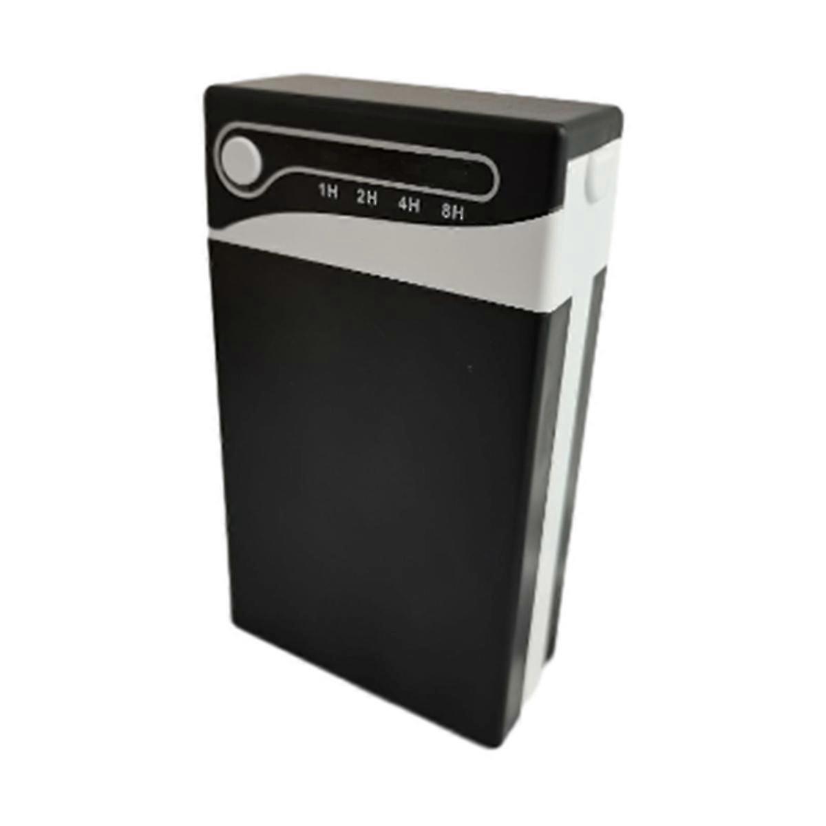 Portable Lock Box, Smart Cigarette Box, Timed Lock Box,Black+White