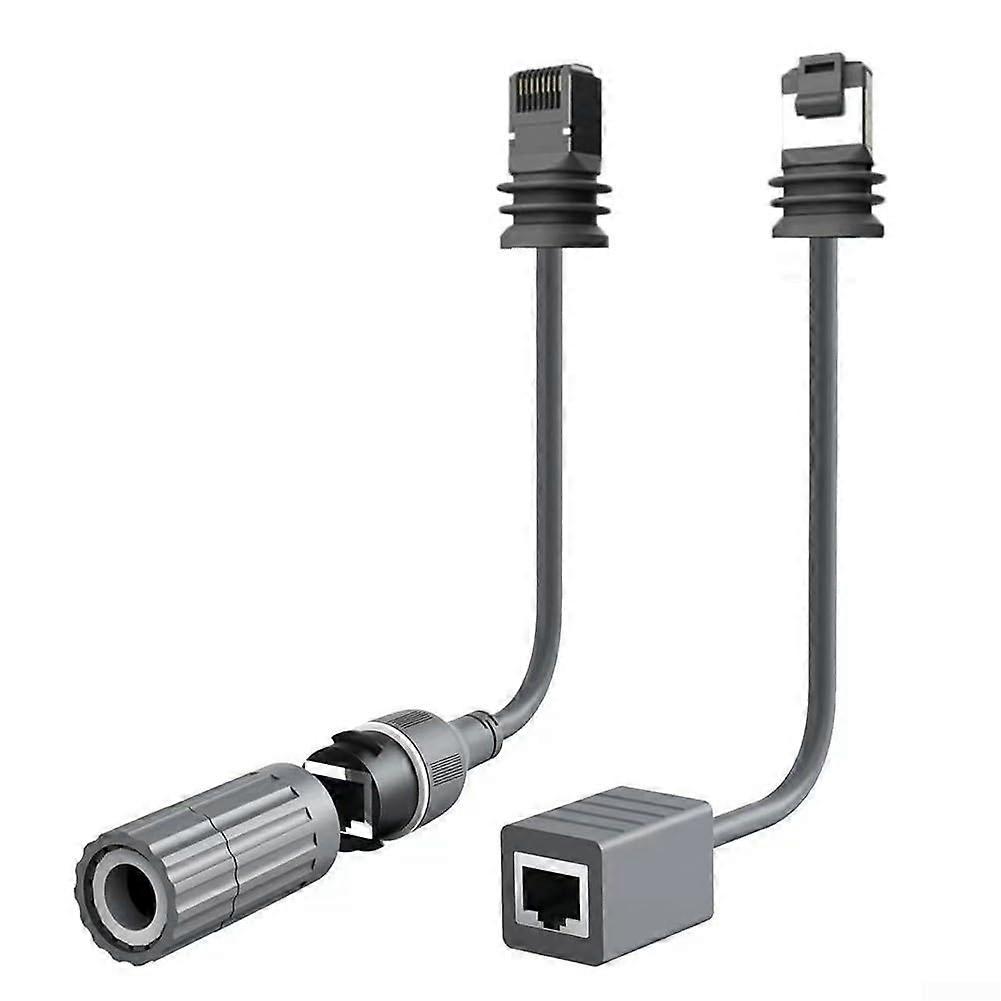 RJ45 Waterproof Ethernet Adapter IP68 Speed 1200Mbps Extension Connector for Network