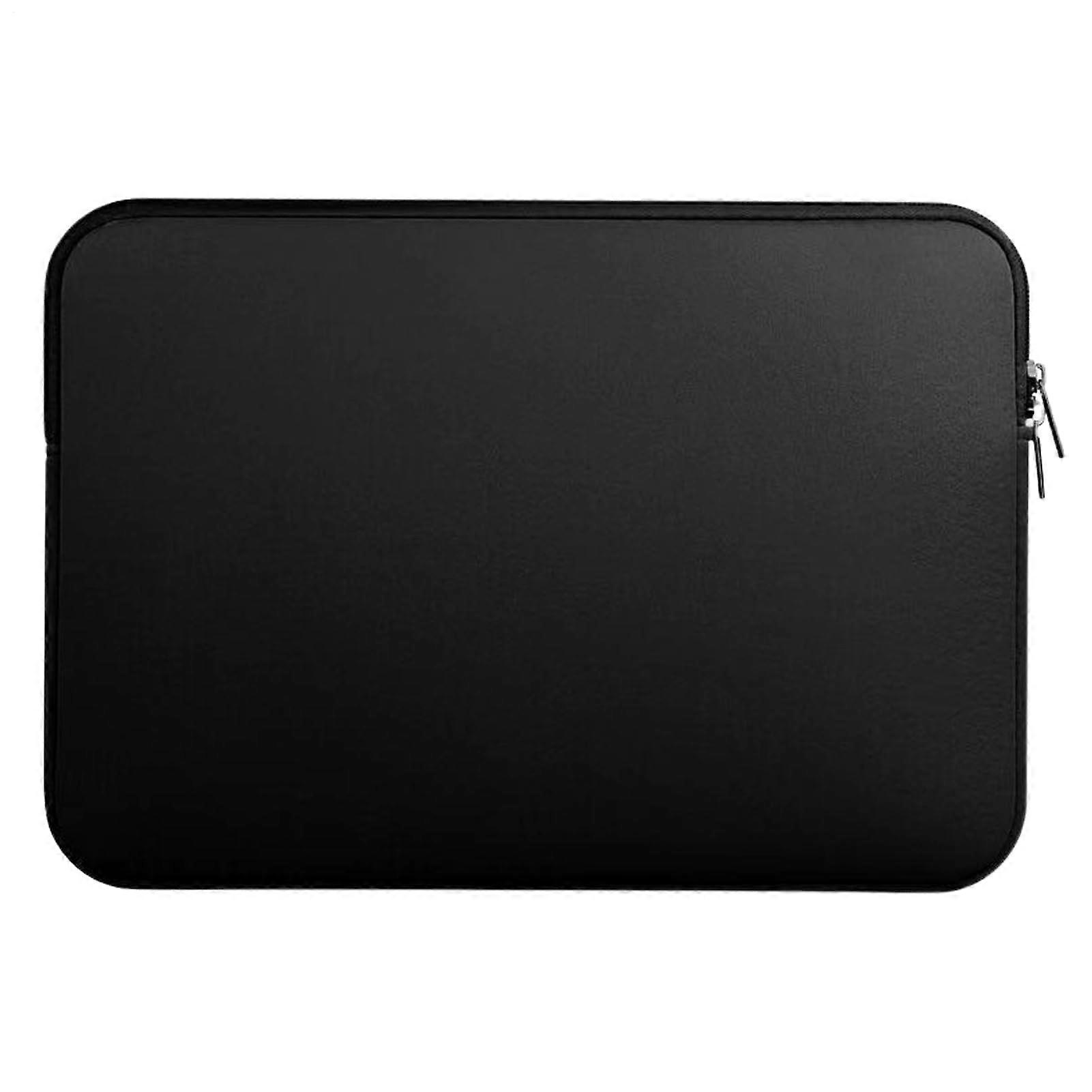 Shockproof WaterResistant Laptop Sleeve with Cushioning Layer for Notebook, Lightweight Black Case